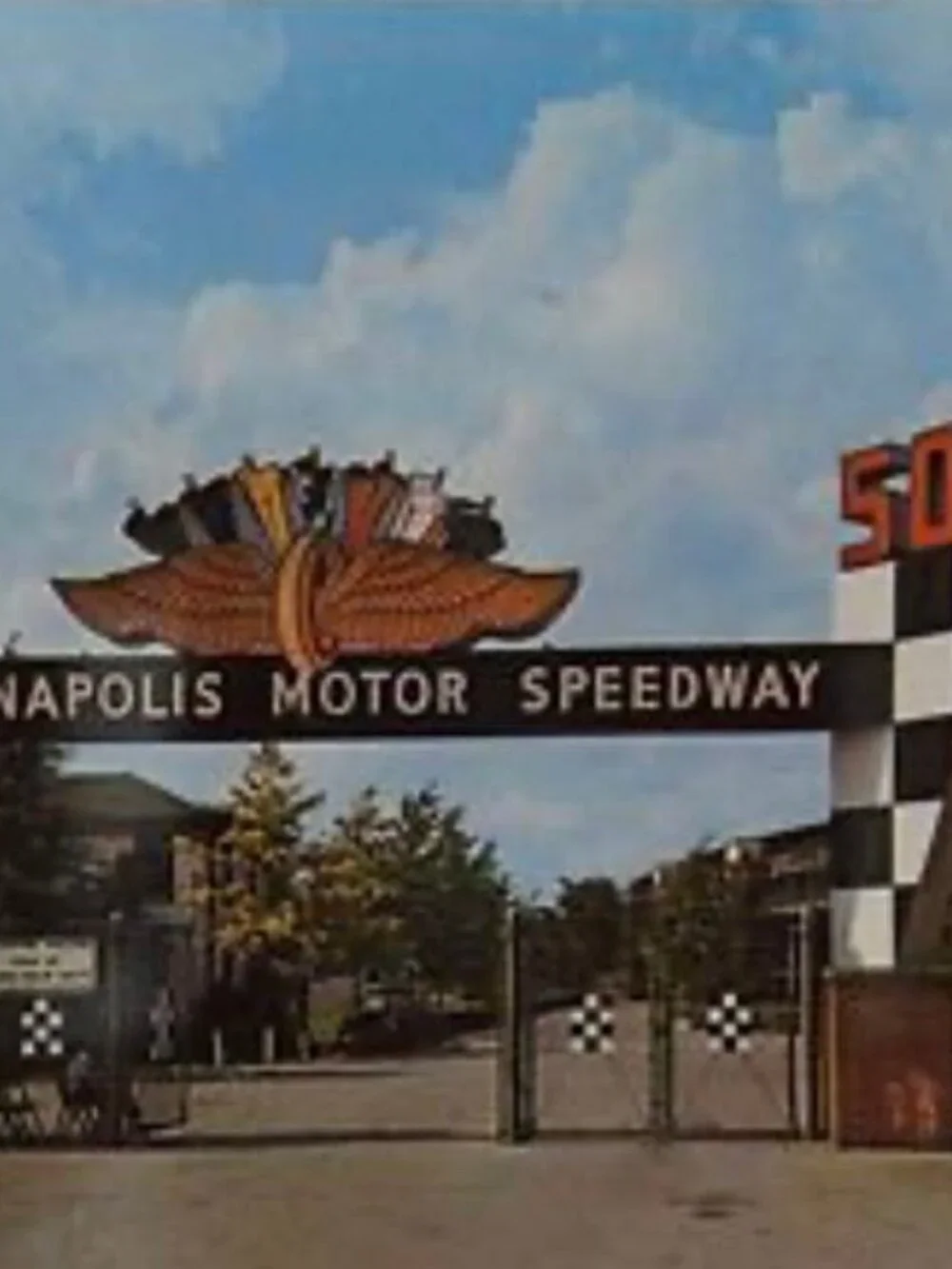 1960s Indianapolis Motor Speedway Motel plastic swizzle sticks